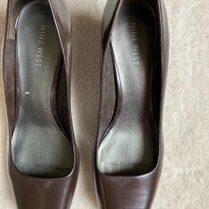 Women's Nine West Brown Shoes Heels 7.5